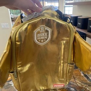 NFLPA Rookie premiere limited edition sprayground gold backpack